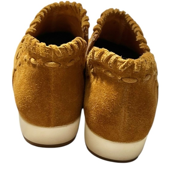 Antelope Scotty Platform Bootie Suede Cognac Brown Leather Moc Sneaker EU36 US6 - Picture 7 of 12